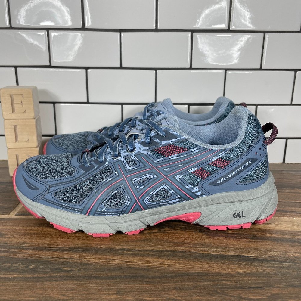 Asics Gel-Venture 6 Women's Size 8 Trail Running Shoes Blue All Terrain Sneaker